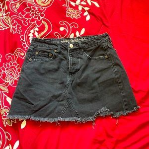 American Eagle Black Denim Skirt